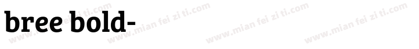 bree bold字体转换
